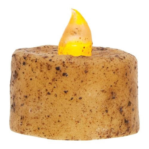 6/Pkg Burnt Ivory Timer Tealights