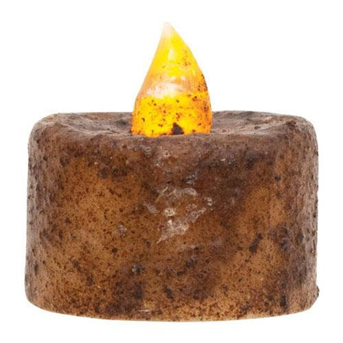 6/Pkg Burnt Mustard LED Tealights (Pack of 2)