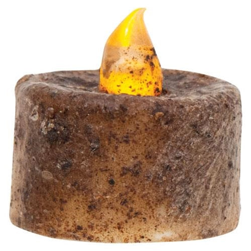 6/Pkg Burnt Mustard Timer Tealights