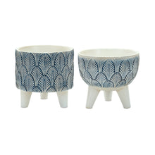 Load image into Gallery viewer, Geometric Leaf Planter with Legs (Set of 2)
