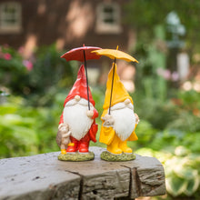 Load image into Gallery viewer, Garden Gnome with Umbrella and Woodland Animals (Set of 4)
