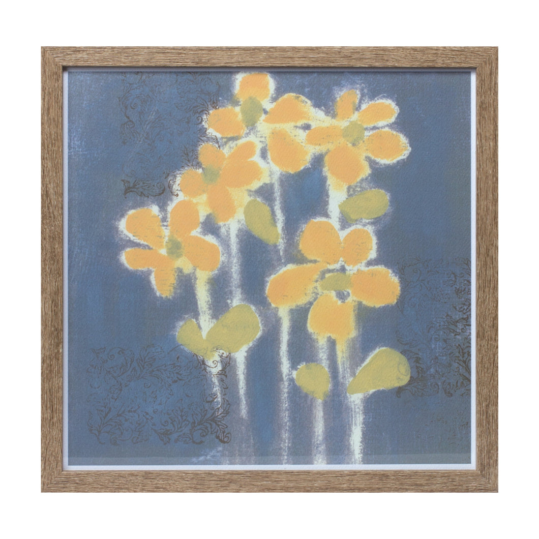Framed Floral Print 14.5