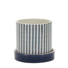 Load image into Gallery viewer, Geometric Pattern Planter with Plate (Set of 2)
