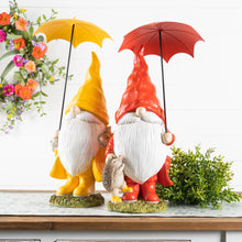 Load image into Gallery viewer, Garden Gnome with Umbrella and Woodland Animals (Set of 2)
