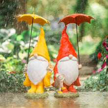 Load image into Gallery viewer, Garden Gnome with Umbrella and Woodland Animals (Set of 2)
