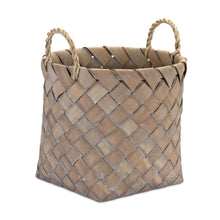 Load image into Gallery viewer, Natural Woven Wicker Basket with Handles (Set of 3)
