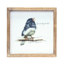 Load image into Gallery viewer, Wood Framed Bird Art Print (Set of 4)
