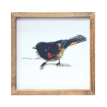 Load image into Gallery viewer, Wood Framed Bird Art Print (Set of 4)
