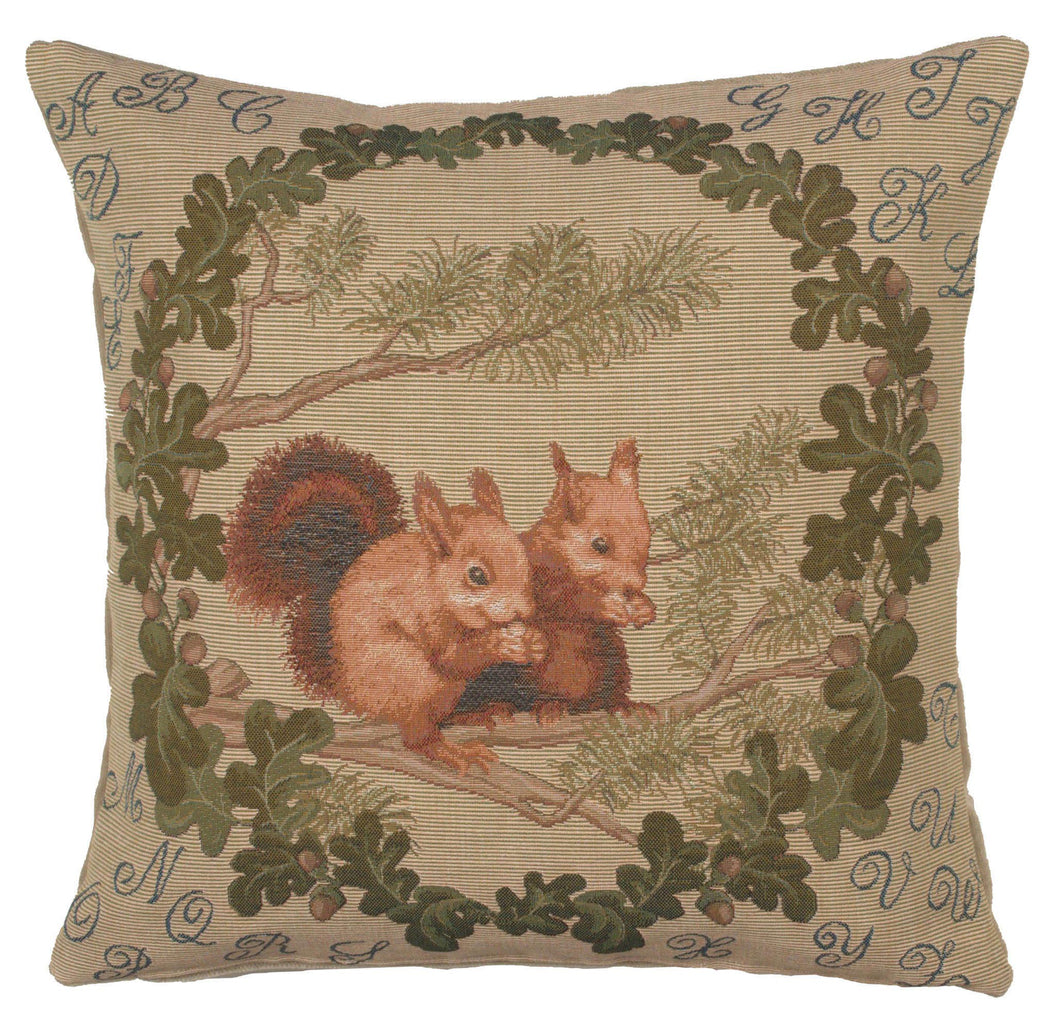 Squirrels French Cushion