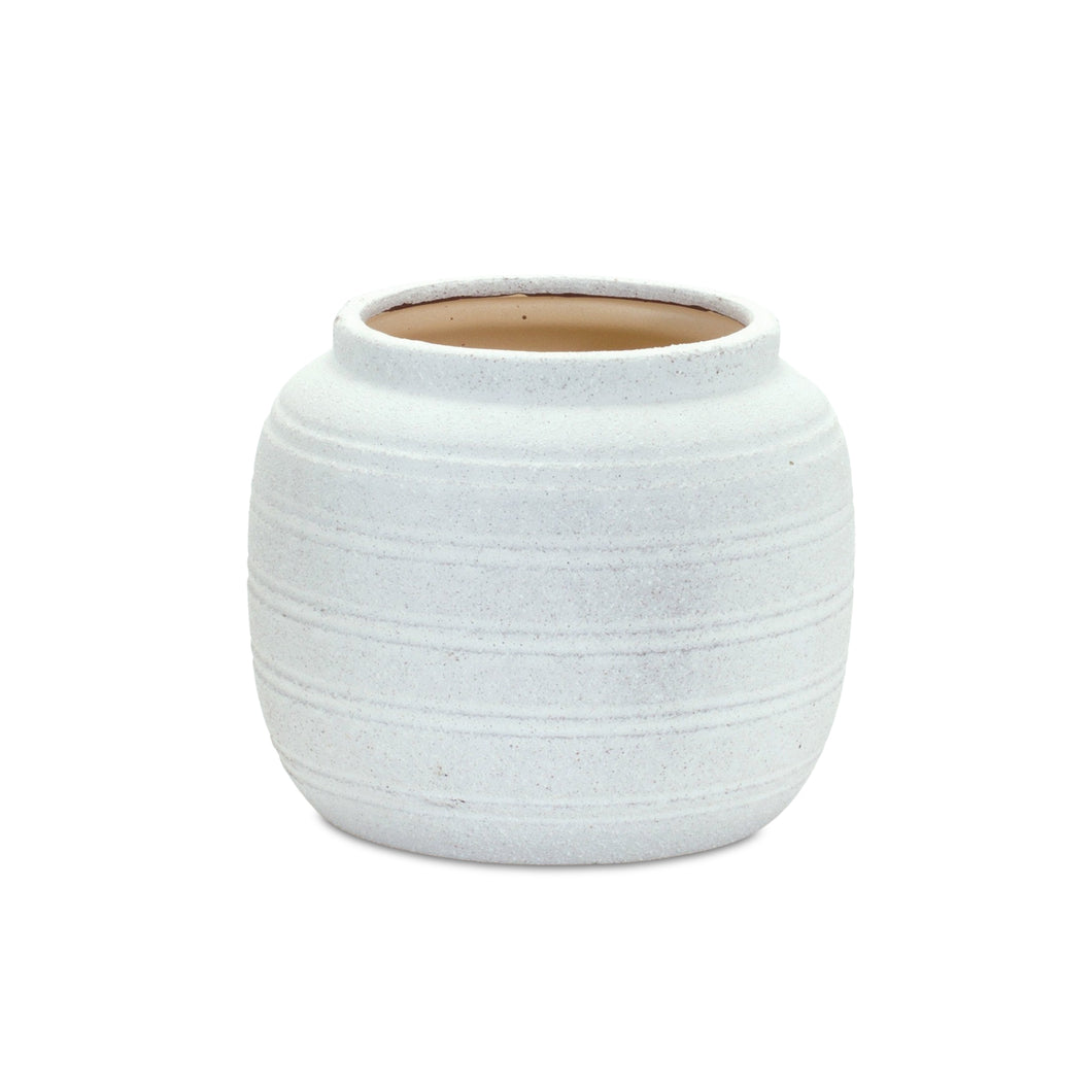 Modern White Clay Vase 6