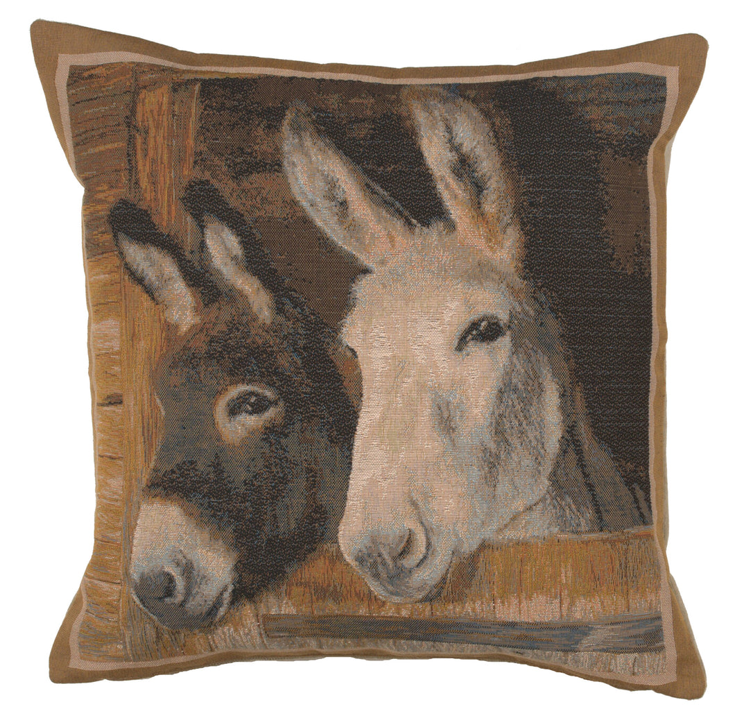 Donkeys French Cushion