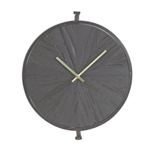 Load image into Gallery viewer, Modern Wood Wall Clock with Suspended Stand 16.25&quot;D
