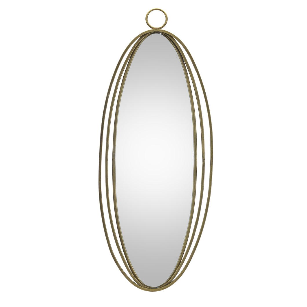 Iron Oval Wall Mirror 34.25