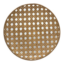 Load image into Gallery viewer, Large Round Bamboo Wooden Tray 26&quot;D
