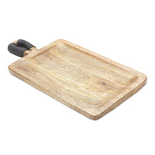 Load image into Gallery viewer, Mango Wood Cutting Board Style Tray (Set of 2)
