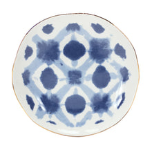 Load image into Gallery viewer, Coastal Tie-Dye Design Ceramic Plate (Set of 4)
