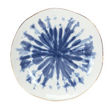 Load image into Gallery viewer, Coastal Tie-Dye Design Ceramic Plate (Set of 4)
