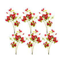 Load image into Gallery viewer, Red Floral and Bud Spray (Set of 6)
