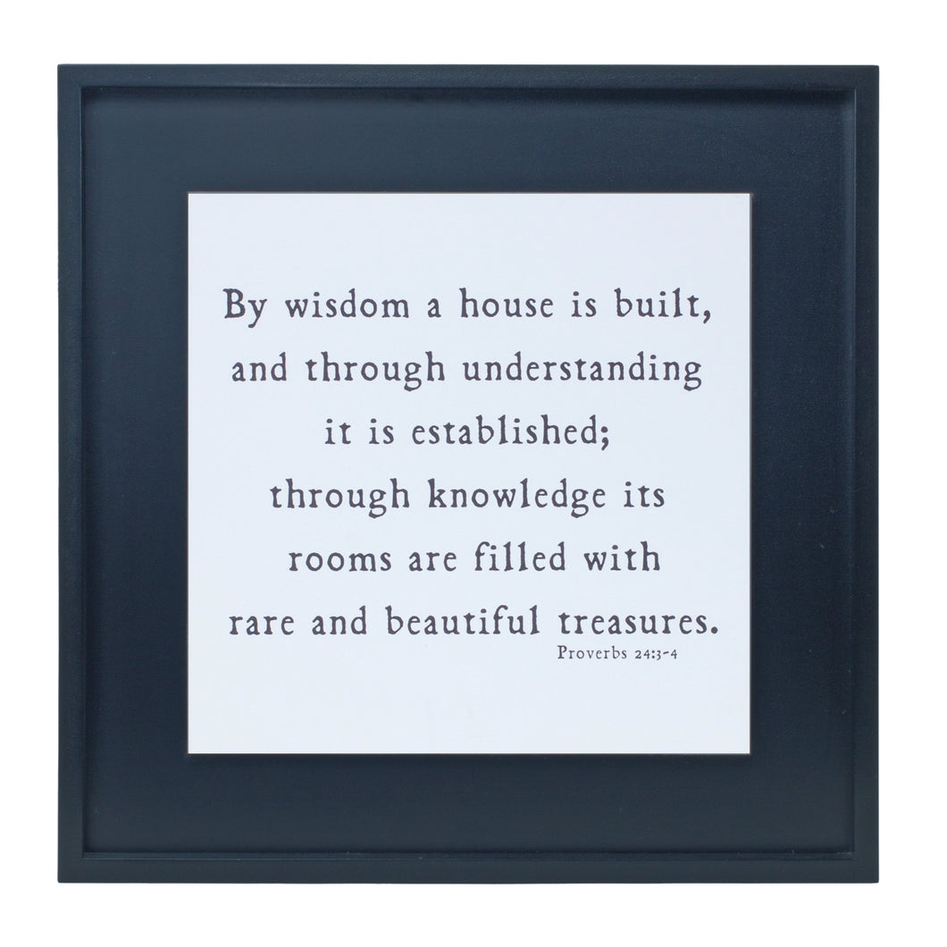 Proverbs 24 Wooden Sentiment Plaque 19.75