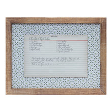 Load image into Gallery viewer, Wood Framed Vintage Recipe Card (Set of 4)
