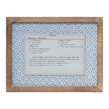 Load image into Gallery viewer, Wood Framed Vintage Recipe Card (Set of 4)
