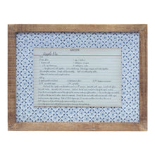 Load image into Gallery viewer, Wood Framed Vintage Recipe Card (Set of 4)
