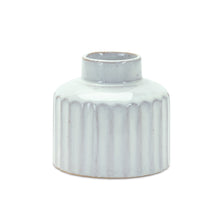 Load image into Gallery viewer, Ribbed Porcelain Vase with Washed Finish (Set of 2)

