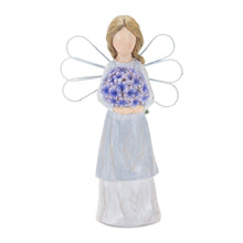 Load image into Gallery viewer, Farmhouse Angel Figurine with Floral Accent (Set of 2)
