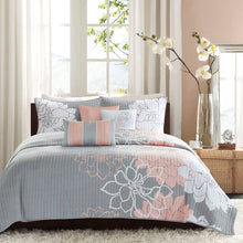 Load image into Gallery viewer, Lola 6 Piece Reversible Cotton Printed Coverlet Set - King/Cal King MP13-6835

