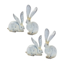 Load image into Gallery viewer, Weathered Stone Rabbit Statue with Distressed Finish (Set of 4)
