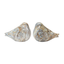 Load image into Gallery viewer, Terra Cotta Bird with Marble Design (Set of 2)
