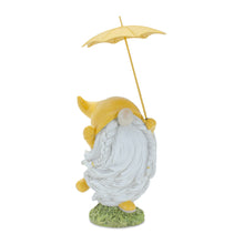 Load image into Gallery viewer, Whimsical Dancing Garden Gnome Figurine with Umbrella (Set of 2)
