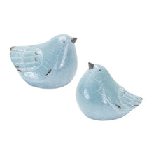 Load image into Gallery viewer, Cracked Terra Cotta Bird Figurine with Distressed Finish (Set of 4)
