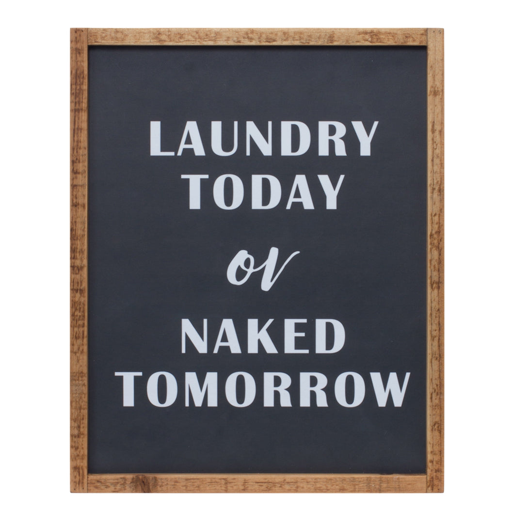Wood Laundry Sentiment Sign 15