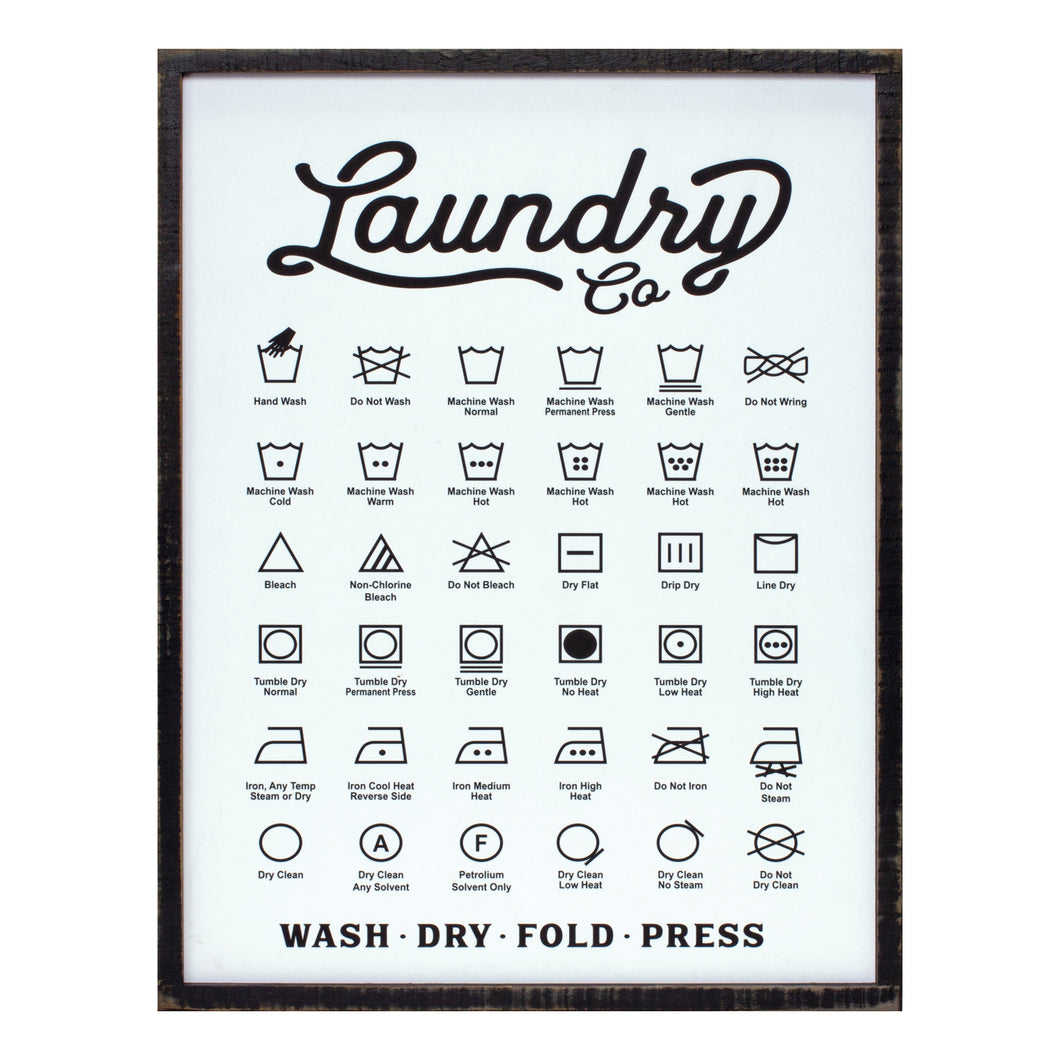 Wood Laundry Sentiment Sign 20