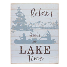 Load image into Gallery viewer, Wooden Lake Life Sentiment Sign (Set of 2)
