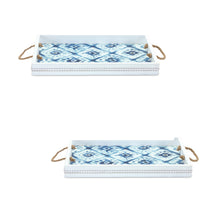 Load image into Gallery viewer, Wooden Tie-Dye Design Tray (Set of 2)
