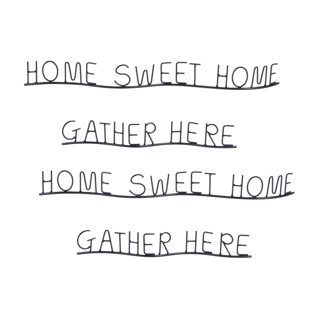Gather and Home Sentiment DŽcor (Set of 4)