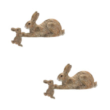 Load image into Gallery viewer, Stone Mother Rabbit and Baby Bunny Self Sitter (Set of 2)
