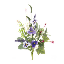 Load image into Gallery viewer, Mixed Pansy Floral Spray (Set of 6)
