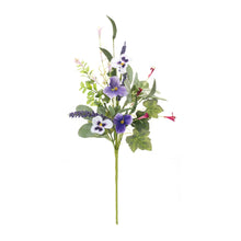 Load image into Gallery viewer, Mixed Pansy Floral Spray (Set of 6)
