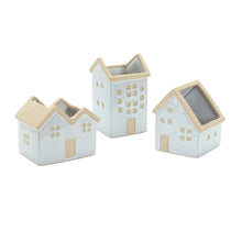 Load image into Gallery viewer, Neutral Porcelain House Planter (Set of 3)
