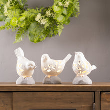 Load image into Gallery viewer, LED Lighted Perched Bird Figurine (Set of 3)
