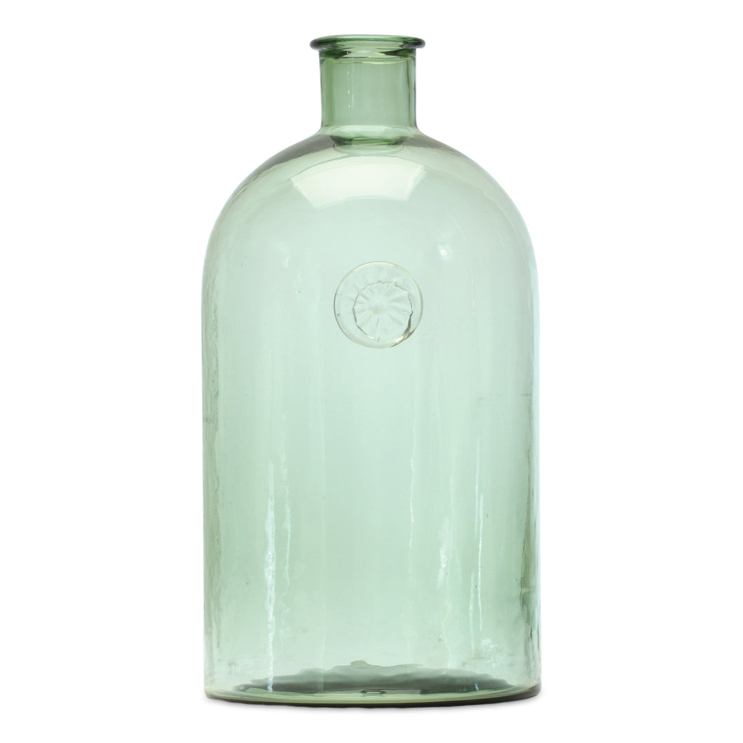 Sage Glass Bottle Neck Vase 12
