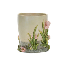 Load image into Gallery viewer, Decorative Stone Bird and Floral Planter 6.25&quot;D
