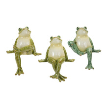 Load image into Gallery viewer, Stone Garden Frog Shelf Sitter (Set of 3)
