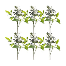 Load image into Gallery viewer, Blue Berry Foliage Spray (Set of 6)
