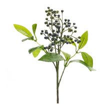 Load image into Gallery viewer, Blue Berry Foliage Spray (Set of 6)
