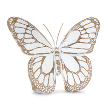 Load image into Gallery viewer, Stone Butterfly Shelf Sitter with White Washed Finish (Set of 3)
