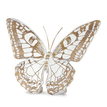 Load image into Gallery viewer, Stone Butterfly Shelf Sitter with White Washed Finish (Set of 3)
